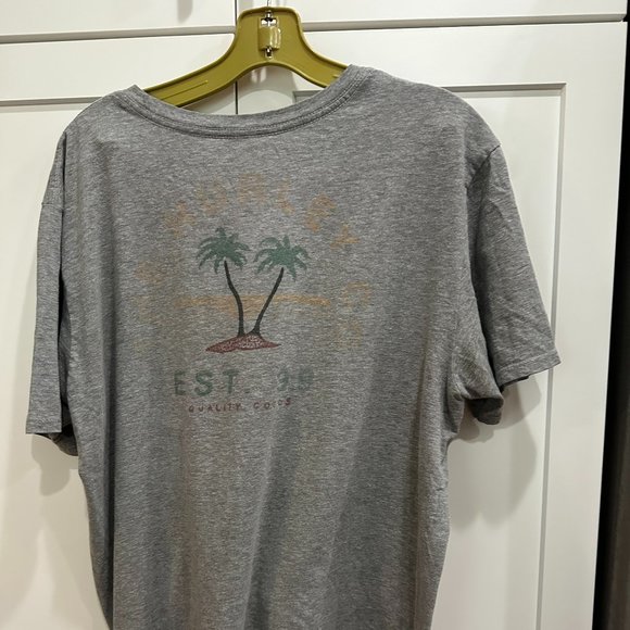 Hurley Grey Men's T-shirt, Size L - Picture 3 of 3